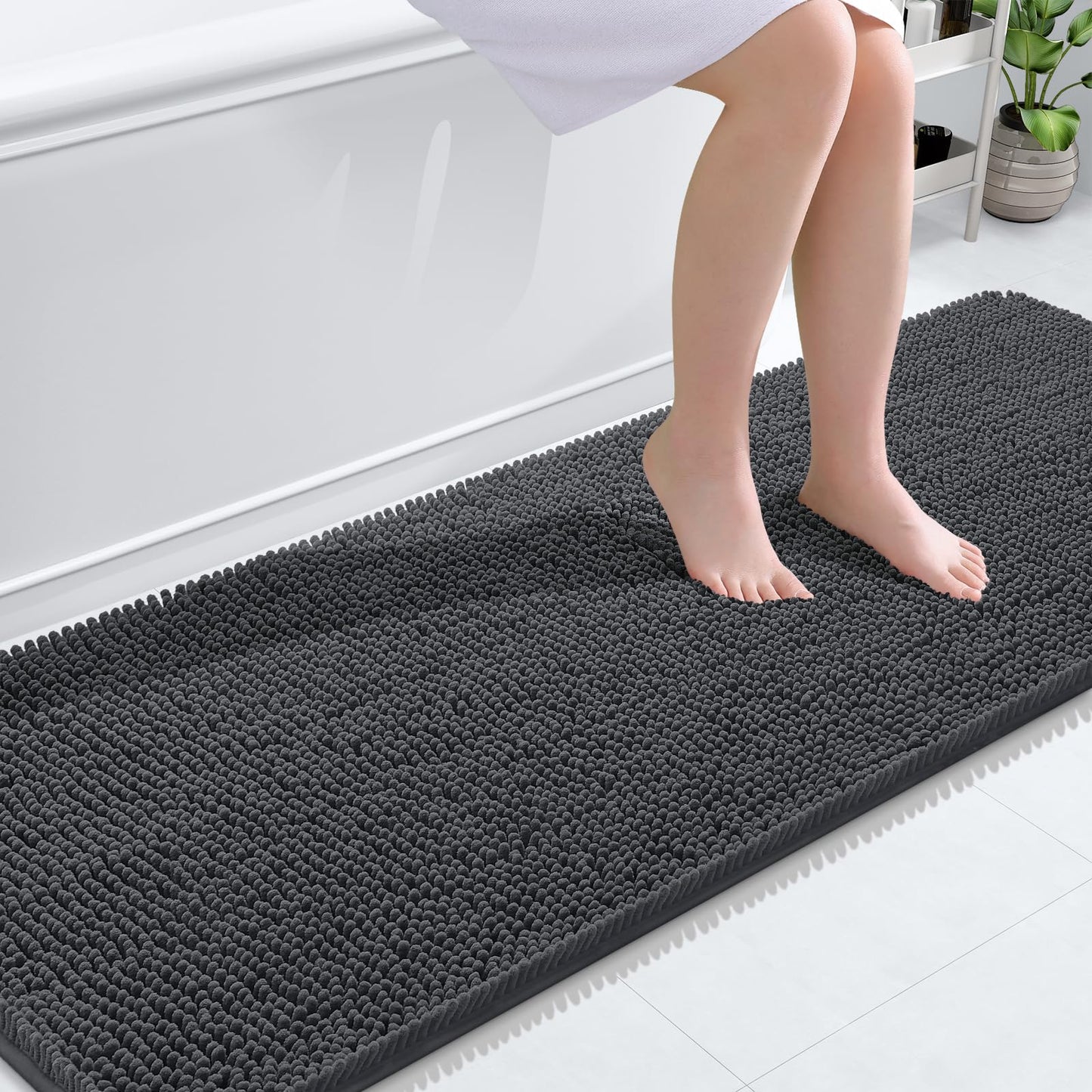 Bathroom Rugs 30x20, Extra Soft Absorbent Chenille Bath Rugs