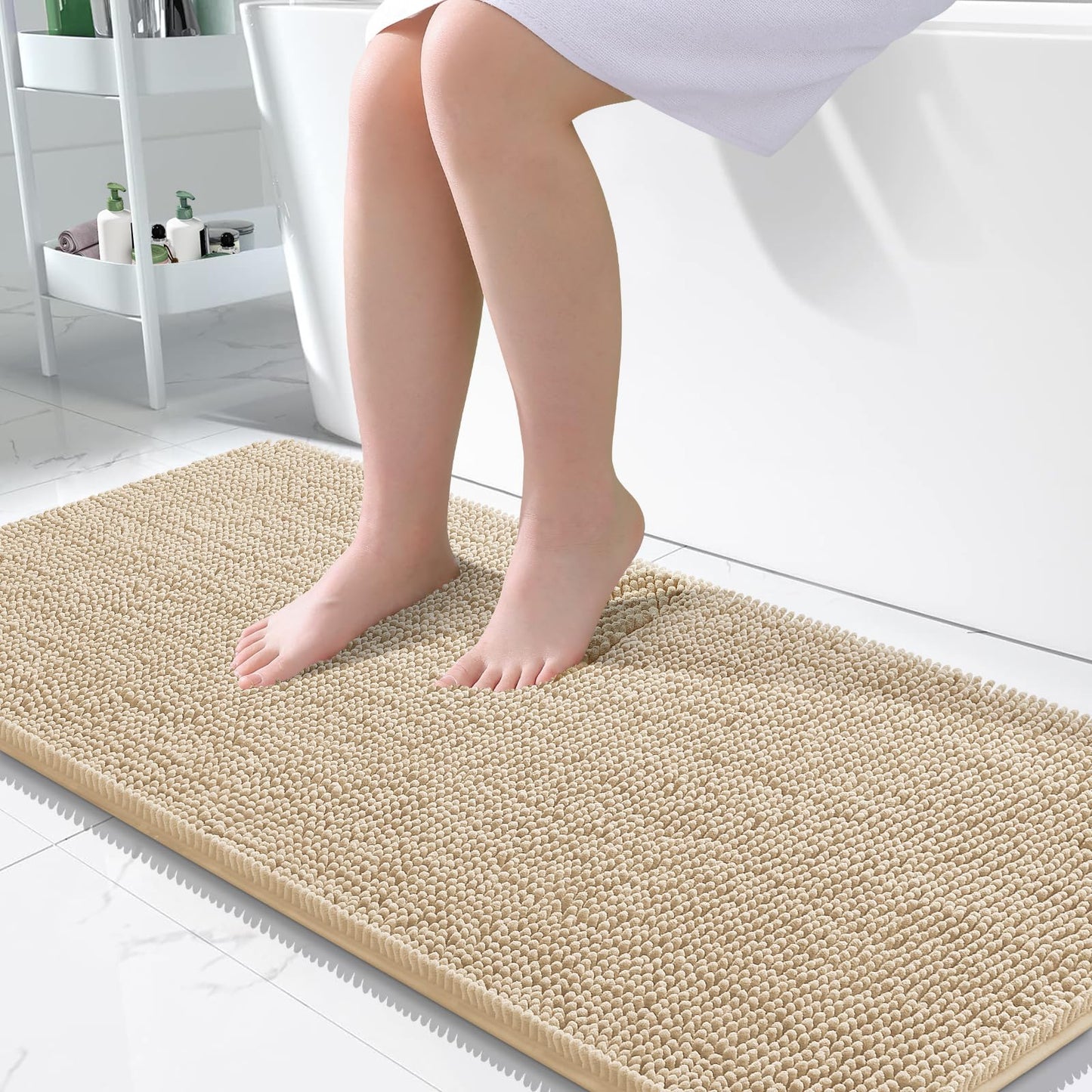 Bathroom Rugs 30x20, Extra Soft Absorbent Chenille Bath Rugs