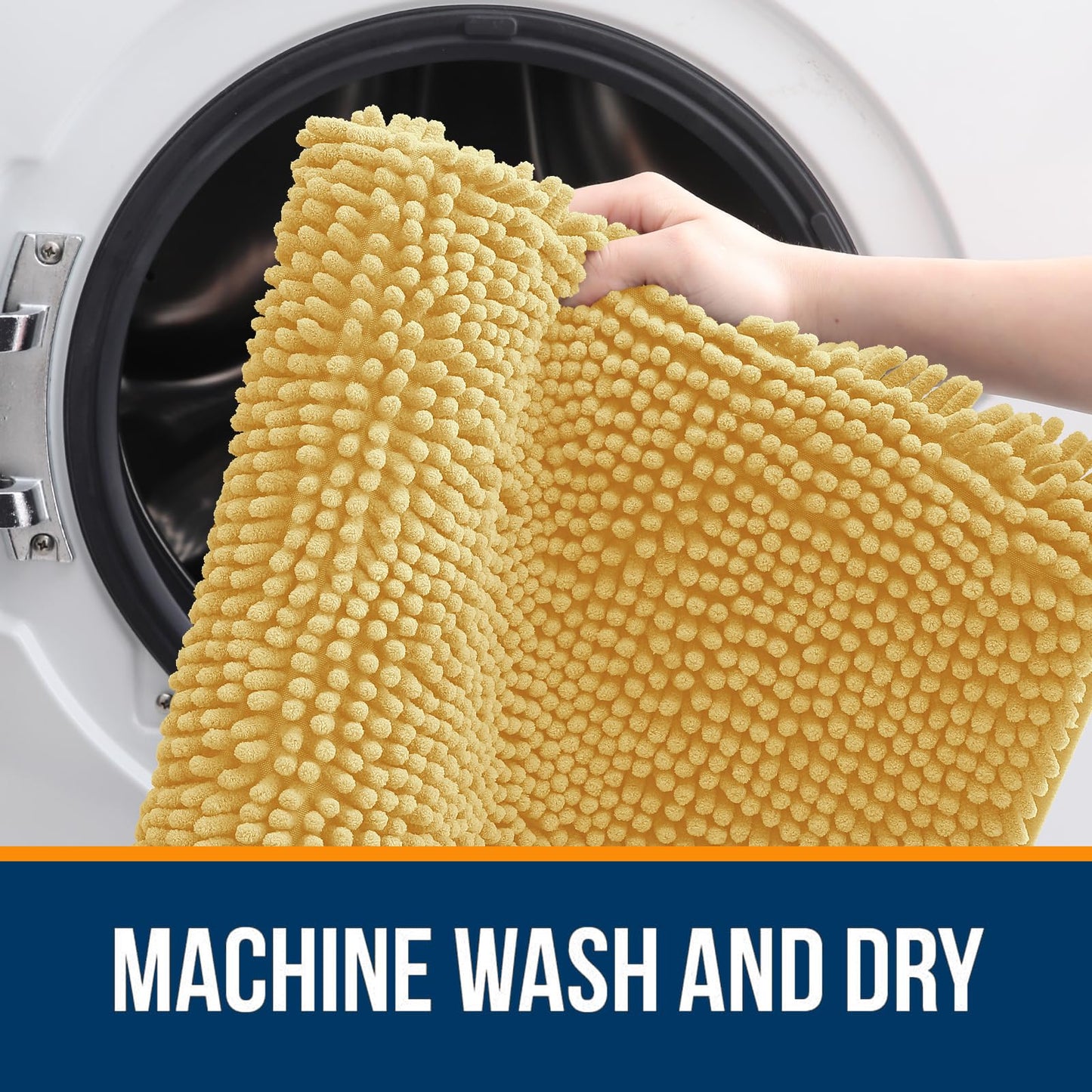 Bathroom Rugs 30x20, Extra Soft Absorbent Chenille Bath Rugs