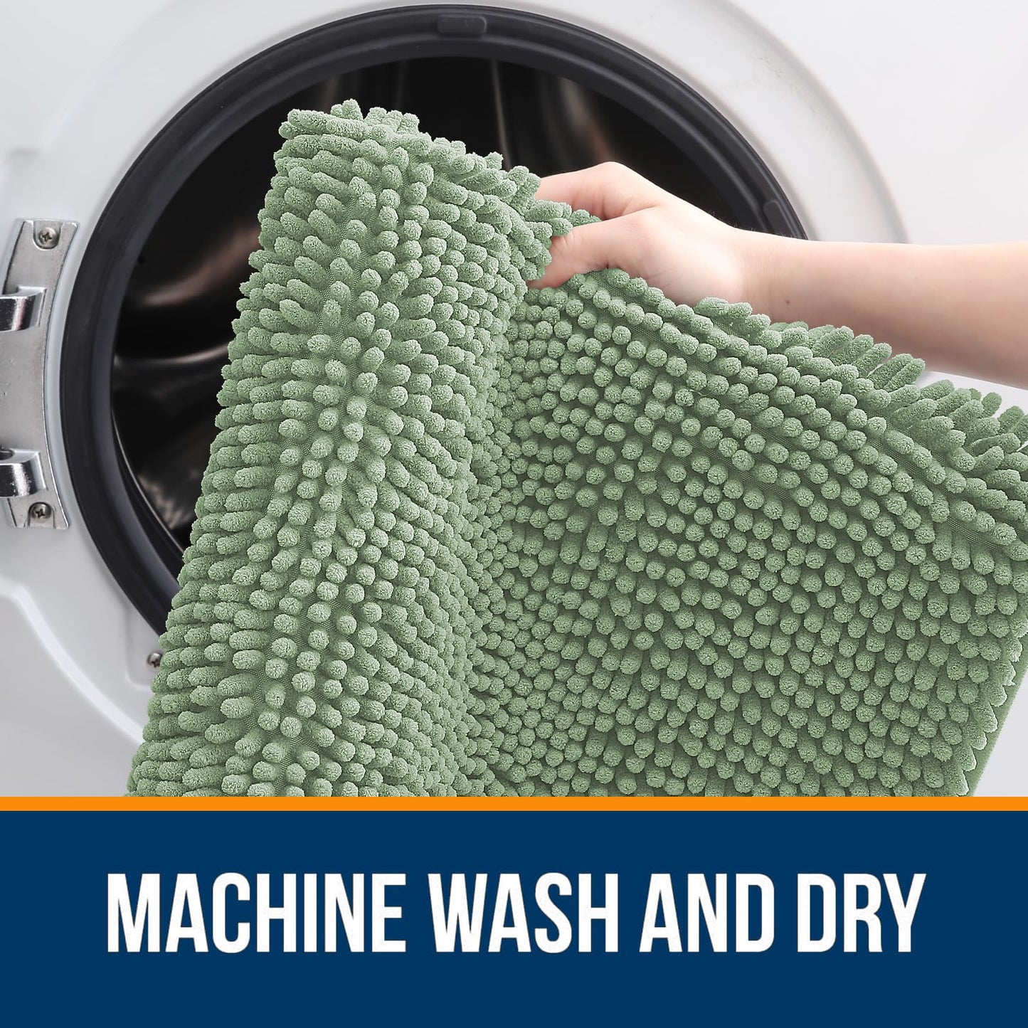 Bathroom Rugs 30x20, Extra Soft Absorbent Chenille Bath Rugs