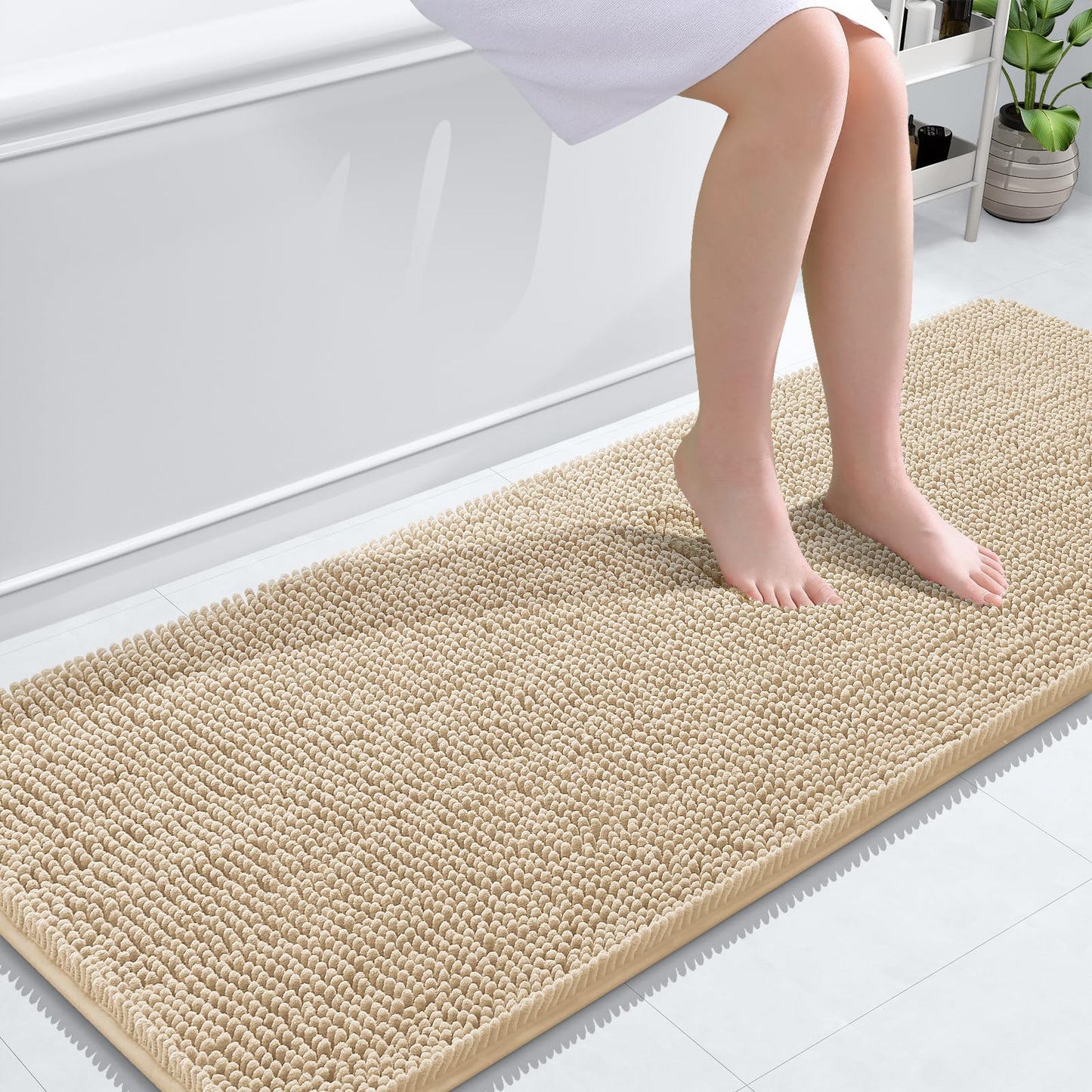 Bathroom Rugs 30x20, Extra Soft Absorbent Chenille Bath Rugs