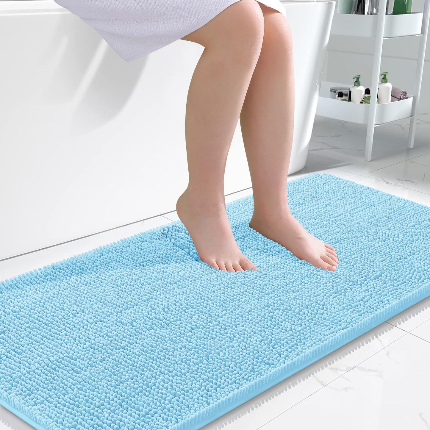 Bathroom Rugs 30x20, Extra Soft Absorbent Chenille Bath Rugs