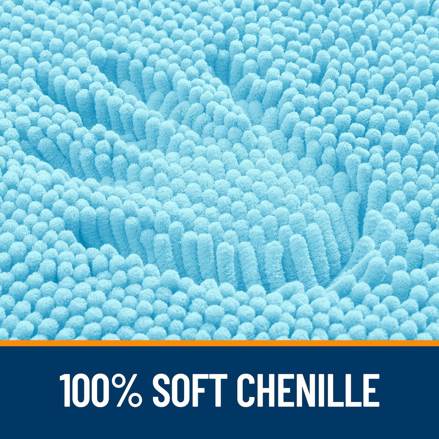 Bathroom Rugs 30x20, Extra Soft Absorbent Chenille Bath Rugs