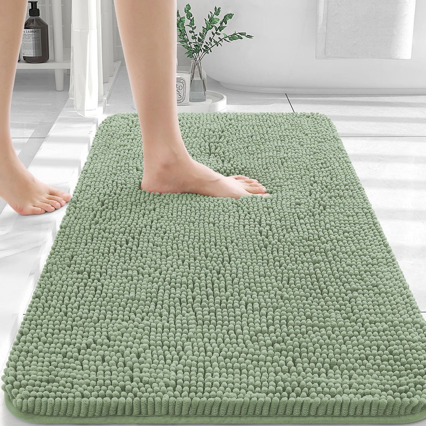 Bathroom Rugs 30x20, Extra Soft Absorbent Chenille Bath Rugs