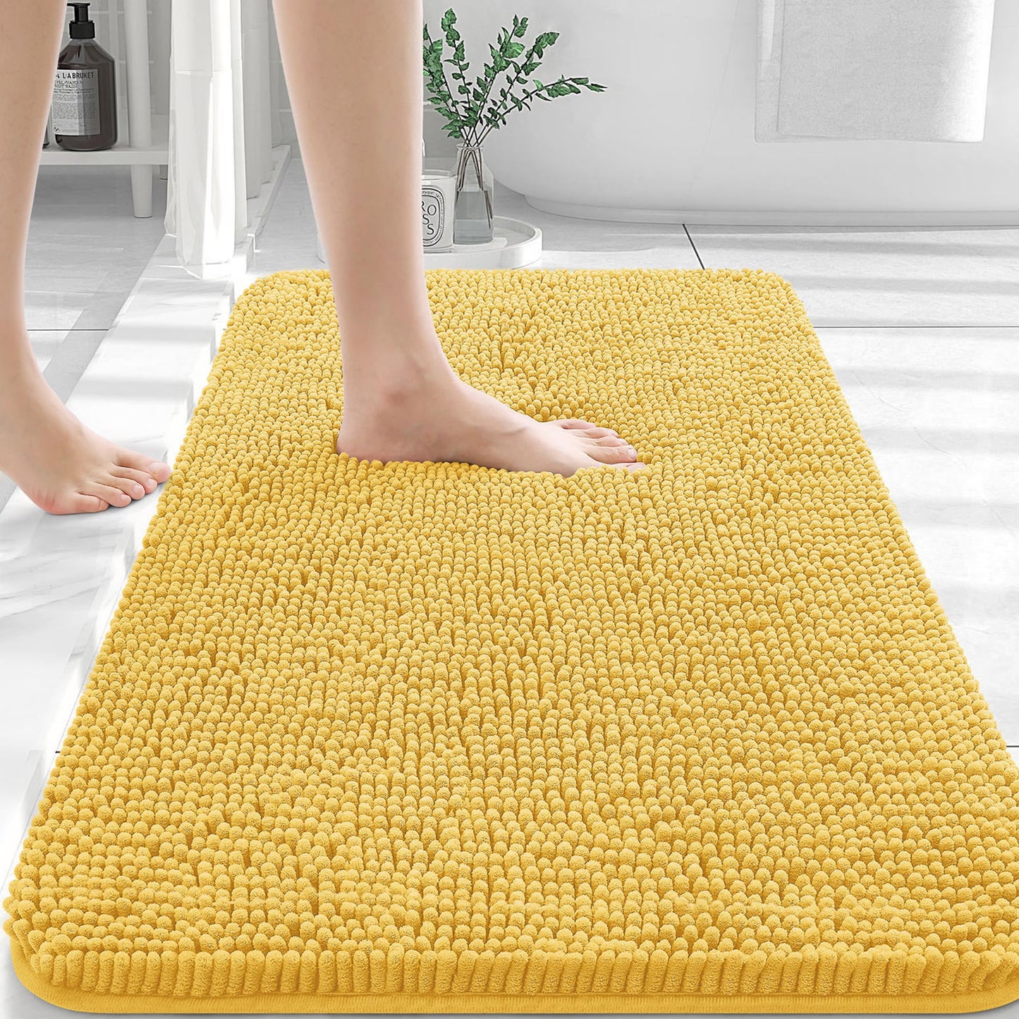 Bathroom Rugs 30x20, Extra Soft Absorbent Chenille Bath Rugs