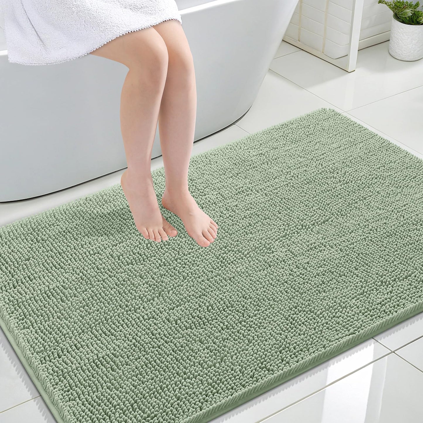 Bathroom Rugs 30x20, Extra Soft Absorbent Chenille Bath Rugs