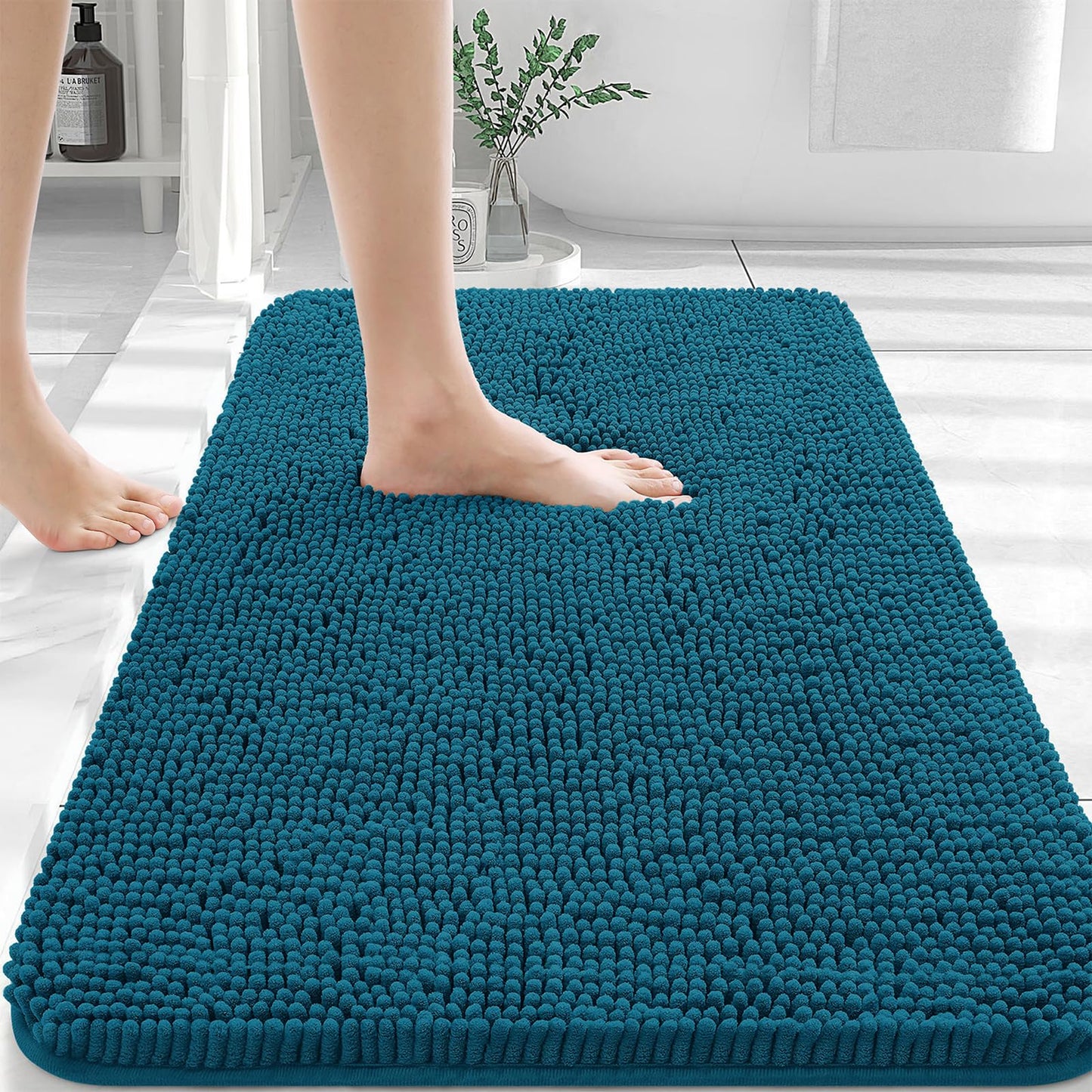 Bathroom Rugs 30x20, Extra Soft Absorbent Chenille Bath Rugs