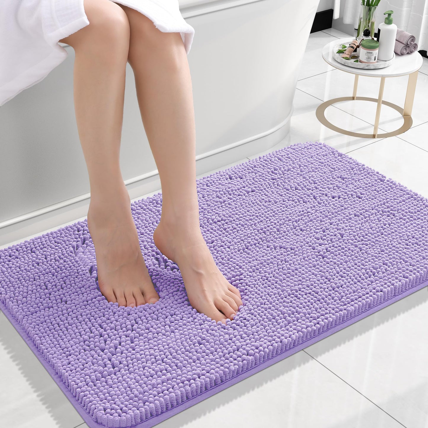 Bathroom Rugs 30x20, Extra Soft Absorbent Chenille Bath Rugs