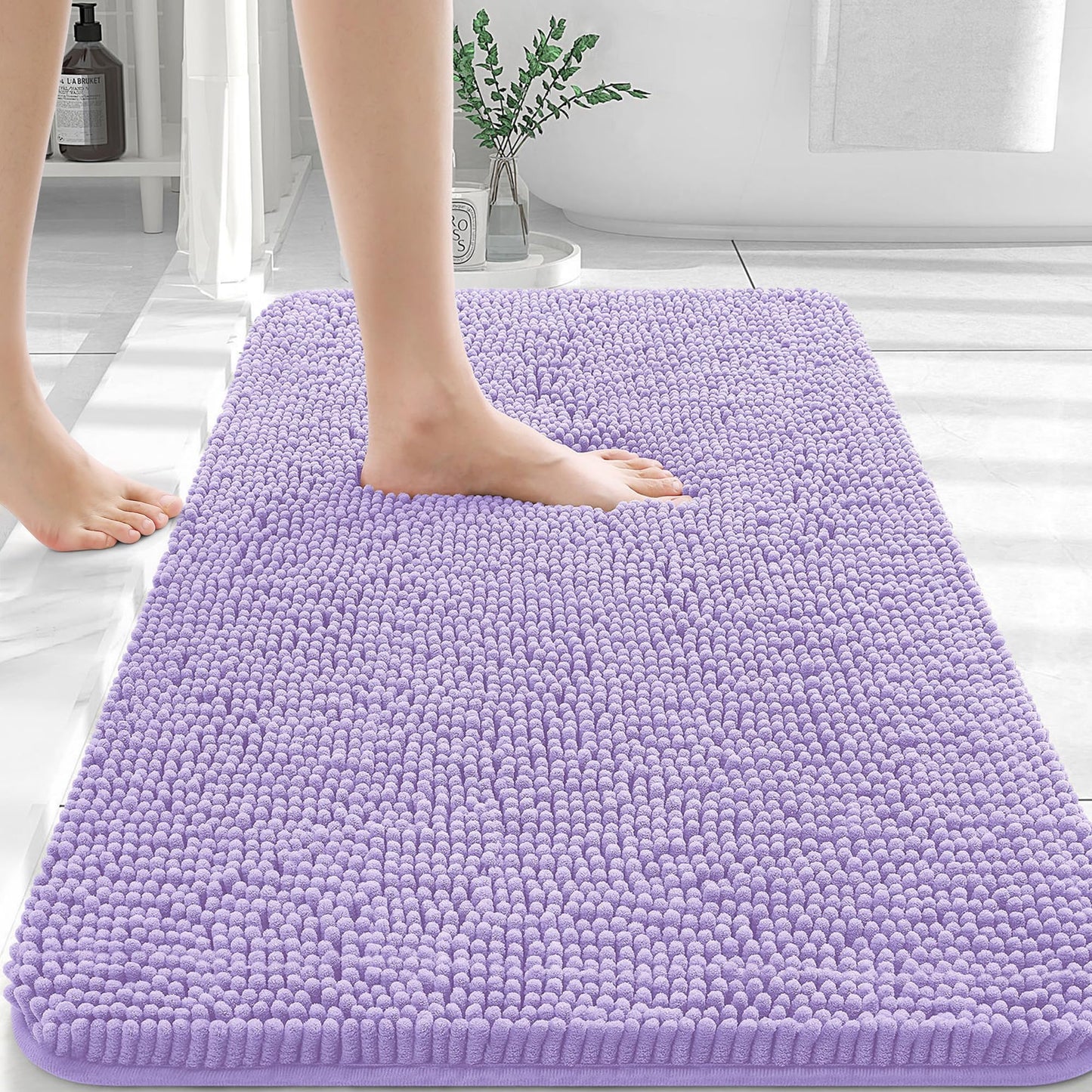 Bathroom Rugs 30x20, Extra Soft Absorbent Chenille Bath Rugs