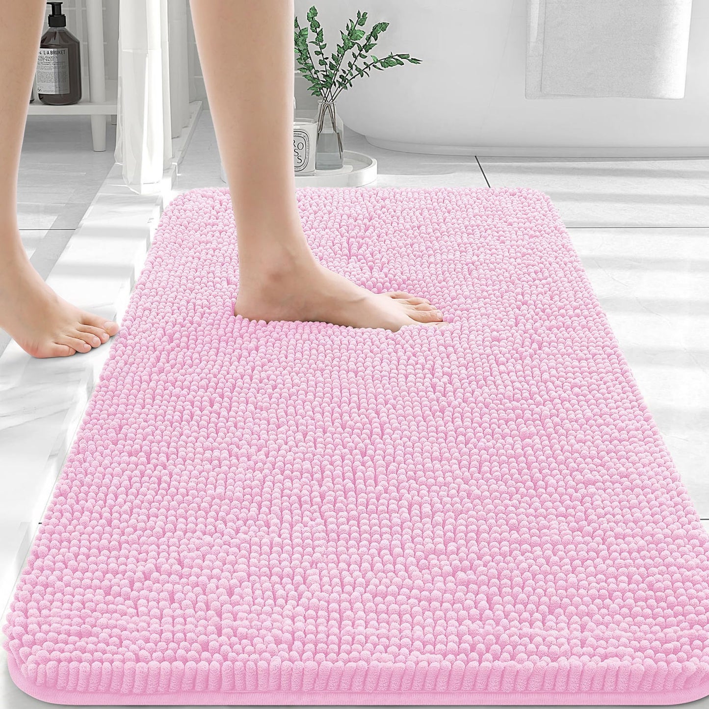 Bathroom Rugs 30x20, Extra Soft Absorbent Chenille Bath Rugs