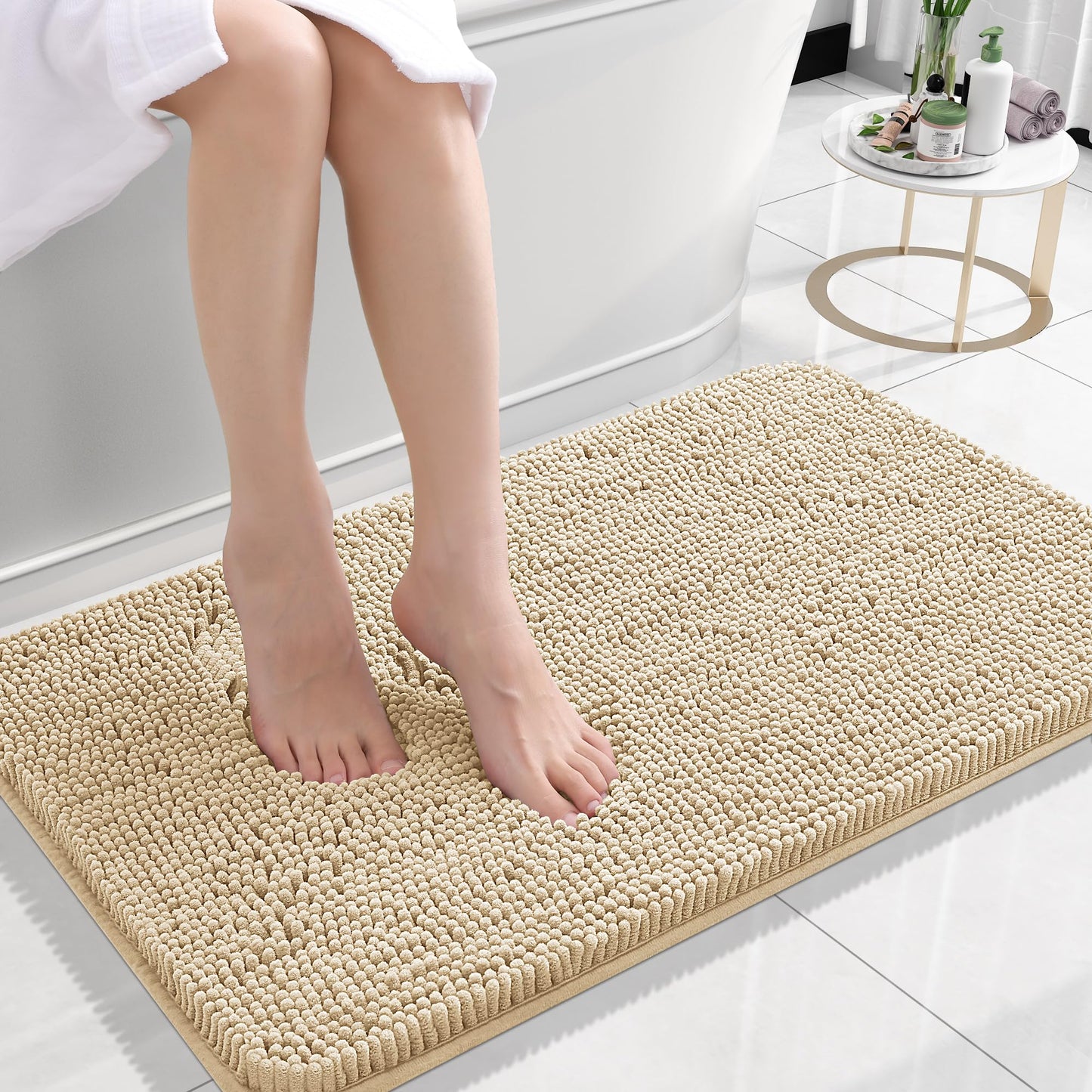 Bathroom Rugs 30x20, Extra Soft Absorbent Chenille Bath Rugs