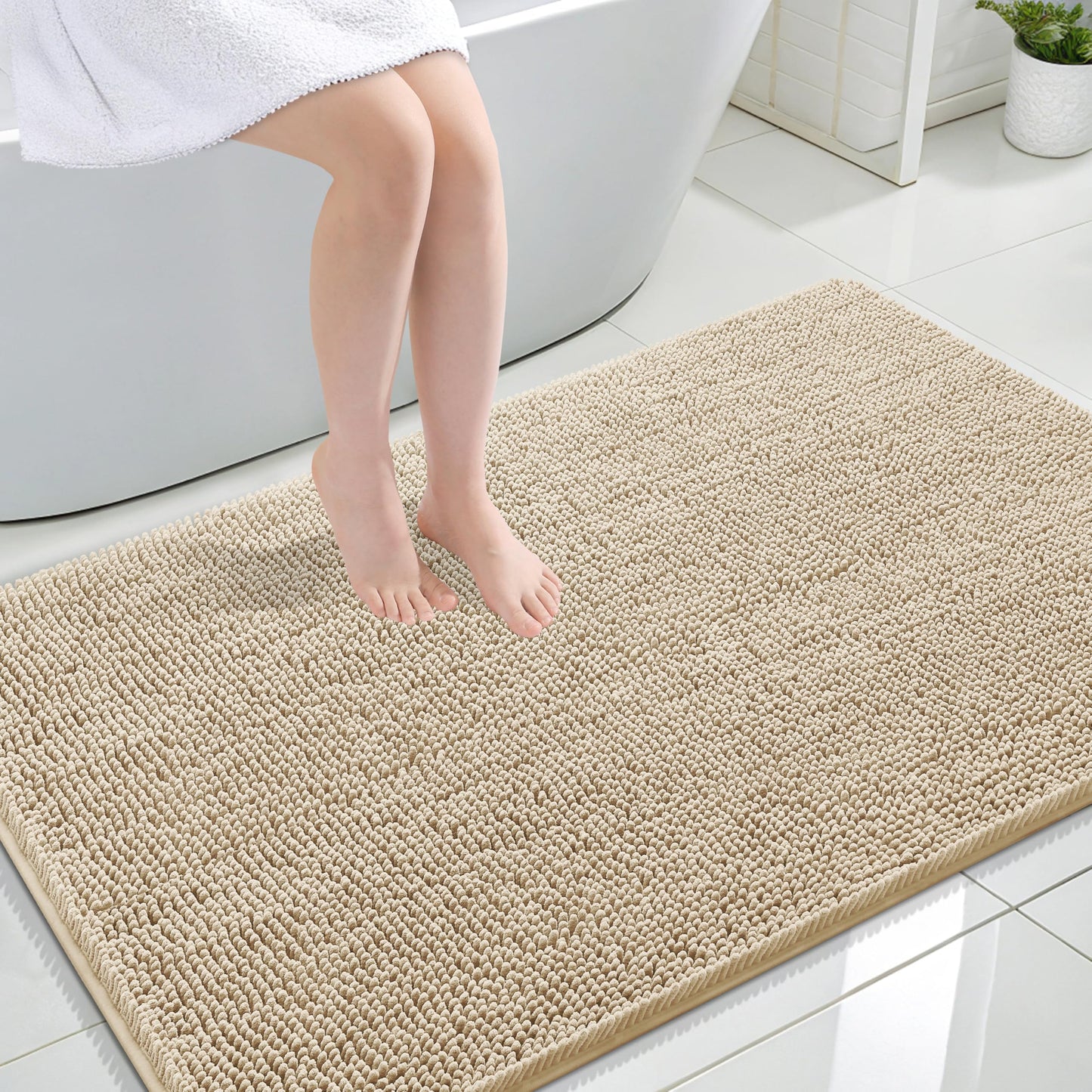Bathroom Rugs 30x20, Extra Soft Absorbent Chenille Bath Rugs