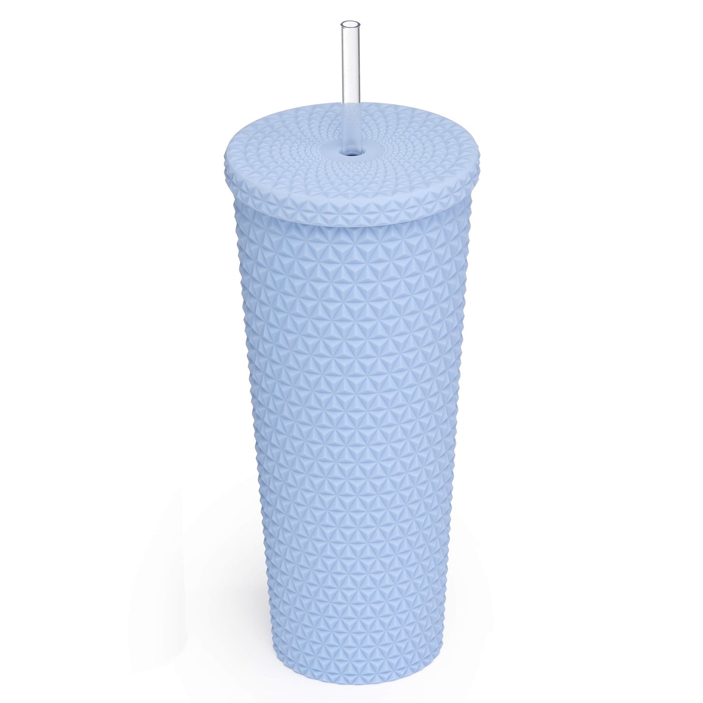 26oz Double Wall AS Plastic Textured Tumbler Rich Black