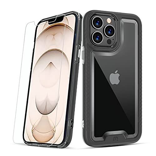 Iphone Case with Tempered Glass Compatible with Apple iPhone 13 Pro (6.1) - Rose Gold