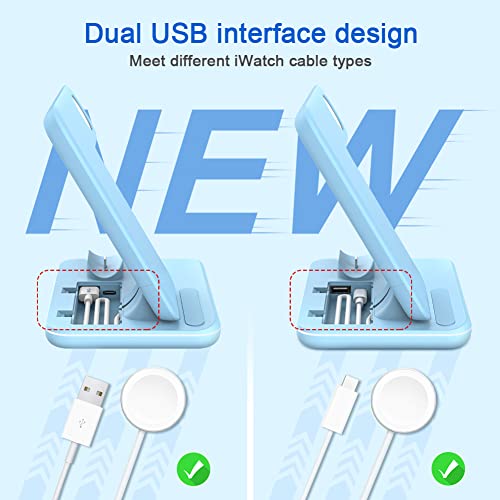 Wireless Charger 3 in 1, 15W Fast Charging Station