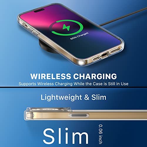 Magnetic Slim Case for iPhone 14 Pro Max Case 6.7", Compatible with MagSafe, Military Grade Drop Shockproof
