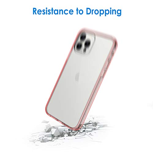 iPhone 12/12 Pro 6.1-Inch, Shockproof Phone Bumper Cover, Anti-Scratch Clear Back (HD Clear)