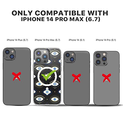 Magnetic Slim Case for iPhone 14 Pro Max Case 6.7", Compatible with MagSafe, Military Grade Drop Shockproof