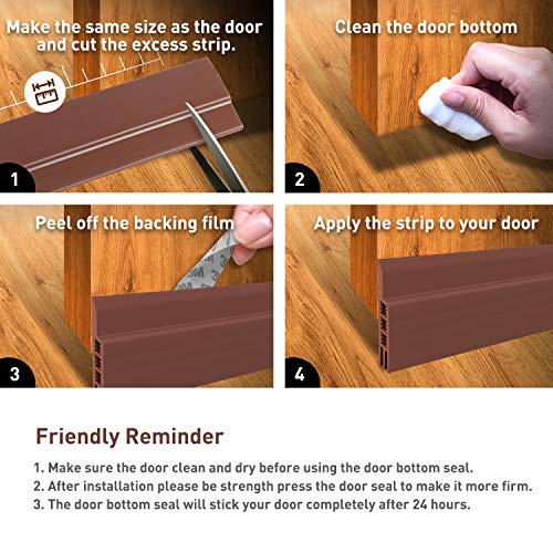 Door Draft Stopper Under Door Draft Blocker Insulator Door Sweep