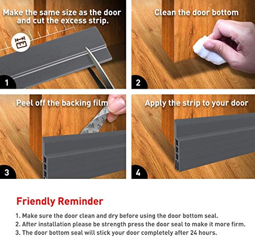 Door Draft Stopper Under Door Draft Blocker Insulator Door Sweep