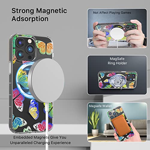 Magnetic Slim Case for iPhone 14 Pro Max Case 6.7", Compatible with MagSafe, Military Grade Drop Shockproof