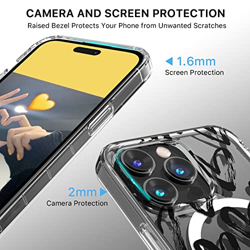 Magnetic Slim Case for iPhone 14 Pro Max Case 6.7", Compatible with MagSafe, Military Grade Drop Shockproof