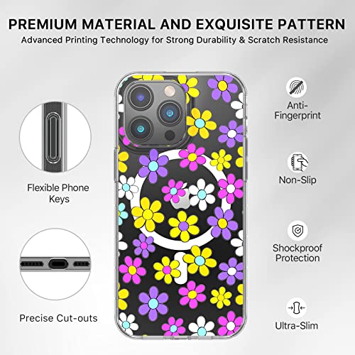 Magnetic Slim Case for iPhone 14 Pro Max Case 6.7", Compatible with MagSafe, Military Grade Drop Shockproof
