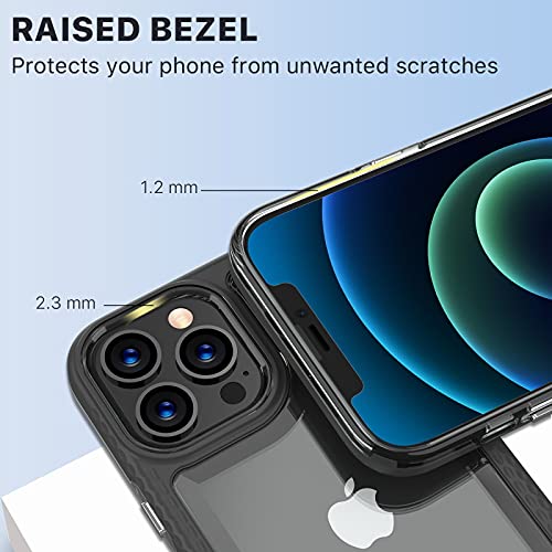 Iphone Case with Tempered Glass Compatible with Apple iPhone 13 Pro (6.1) - Rose Gold