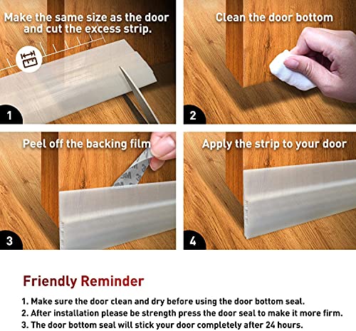 Door Draft Stopper Under Door Draft Blocker Insulator Door Sweep