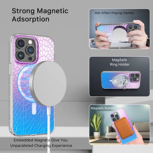 Magnetic Slim Case for iPhone 14 Pro Max Case 6.7", Compatible with MagSafe, Military Grade Drop Shockproof