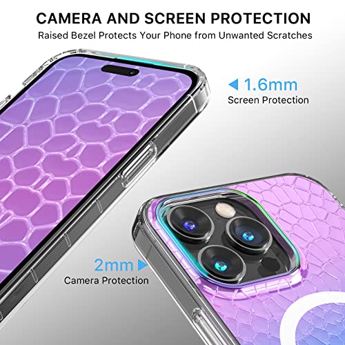 Magnetic Slim Case for iPhone 14 Pro Max Case 6.7", Compatible with MagSafe, Military Grade Drop Shockproof