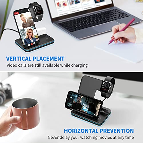 Wireless Charger 3 in 1, 15W Fast Charging Station