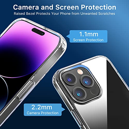Magnetic Slim Case for iPhone 14 Pro Max Case 6.7", Compatible with MagSafe, Military Grade Drop Shockproof