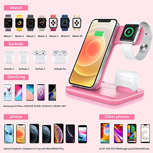 Wireless Charger 3 in 1, 15W Fast Charging Station