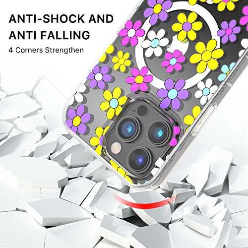 Magnetic Slim Case for iPhone 14 Pro Max Case 6.7", Compatible with MagSafe, Military Grade Drop Shockproof