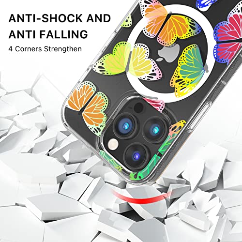 Magnetic Slim Case for iPhone 14 Pro Max Case 6.7", Compatible with MagSafe, Military Grade Drop Shockproof