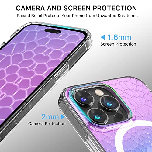 Magnetic Slim Case for iPhone 14 Pro Max Case 6.7", Compatible with MagSafe, Military Grade Drop Shockproof