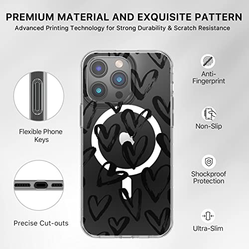Magnetic Slim Case for iPhone 14 Pro Max Case 6.7", Compatible with MagSafe, Military Grade Drop Shockproof