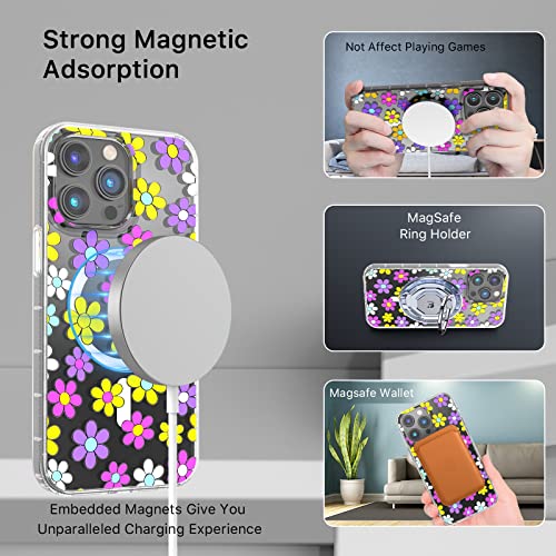 Magnetic Slim Case for iPhone 14 Pro Max Case 6.7", Compatible with MagSafe, Military Grade Drop Shockproof