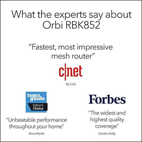 NETGEAR Orbi Whole Home Tri-band Mesh Wi-Fi 6 System