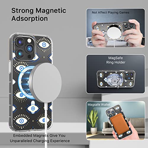 Magnetic Slim Case for iPhone 14 Pro Max Case 6.7", Compatible with MagSafe, Military Grade Drop Shockproof