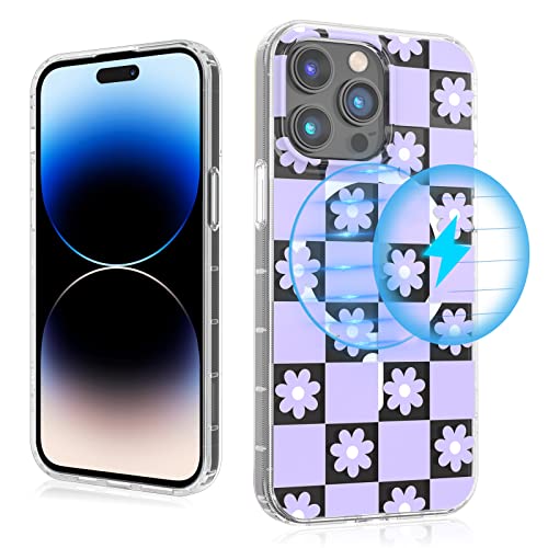 Magnetic Slim Case for iPhone 14 Pro Max Case 6.7", Compatible with MagSafe, Military Grade Drop Shockproof