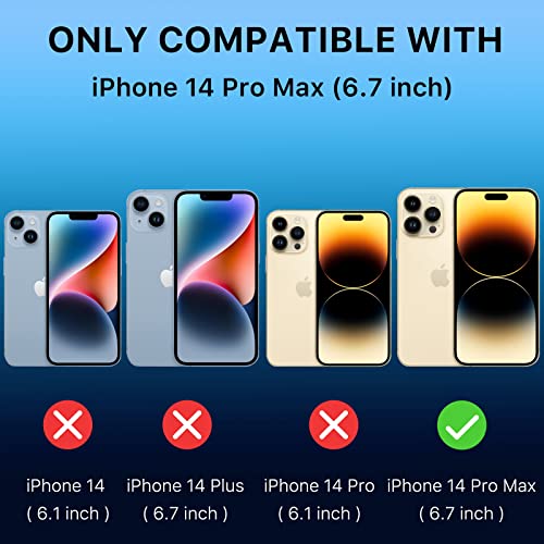 Magnetic Slim Case for iPhone 14 Pro Max Case 6.7", Compatible with MagSafe, Military Grade Drop Shockproof