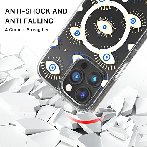 Magnetic Slim Case for iPhone 14 Pro Max Case 6.7", Compatible with MagSafe, Military Grade Drop Shockproof