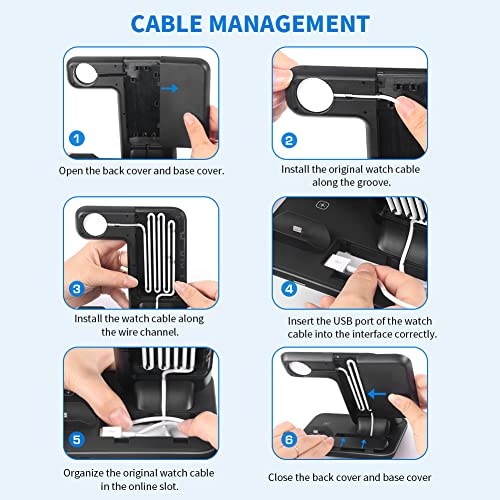 Wireless Charger 3 in 1, 15W Fast Charging Station