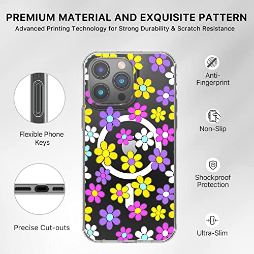 Magnetic Slim Case for iPhone 14 Pro Max Case 6.7", Compatible with MagSafe, Military Grade Drop Shockproof