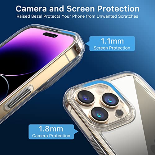 Magnetic Slim Case for iPhone 14 Pro Max Case 6.7", Compatible with MagSafe, Military Grade Drop Shockproof