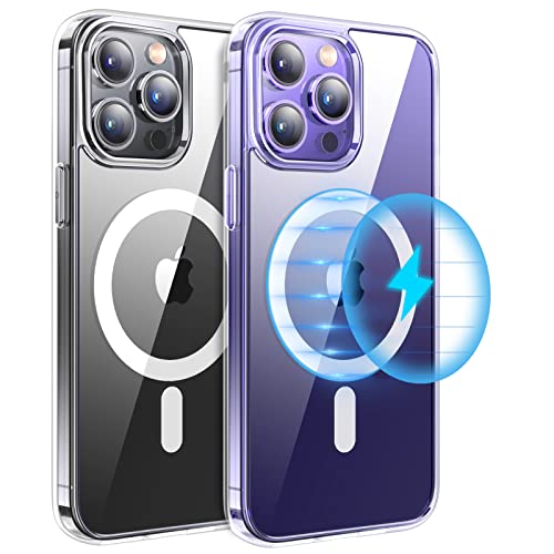 Magnetic Slim Case for iPhone 14 Pro Max Case 6.7", Compatible with MagSafe, Military Grade Drop Shockproof