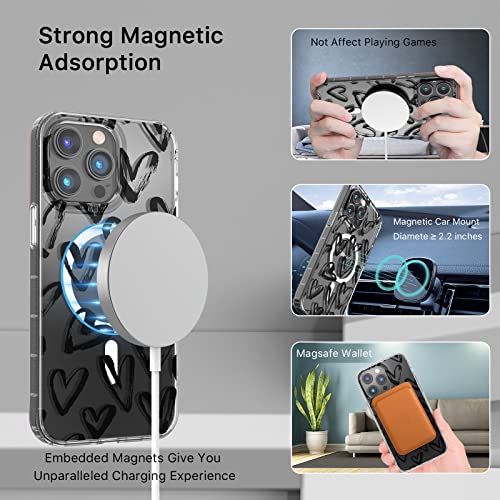 Magnetic Slim Case for iPhone 14 Pro Max Case 6.7", Compatible with MagSafe, Military Grade Drop Shockproof