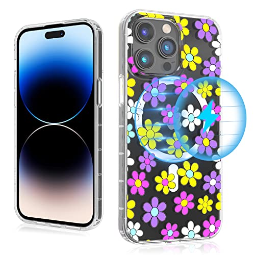 Magnetic Slim Case for iPhone 14 Pro Max Case 6.7", Compatible with MagSafe, Military Grade Drop Shockproof